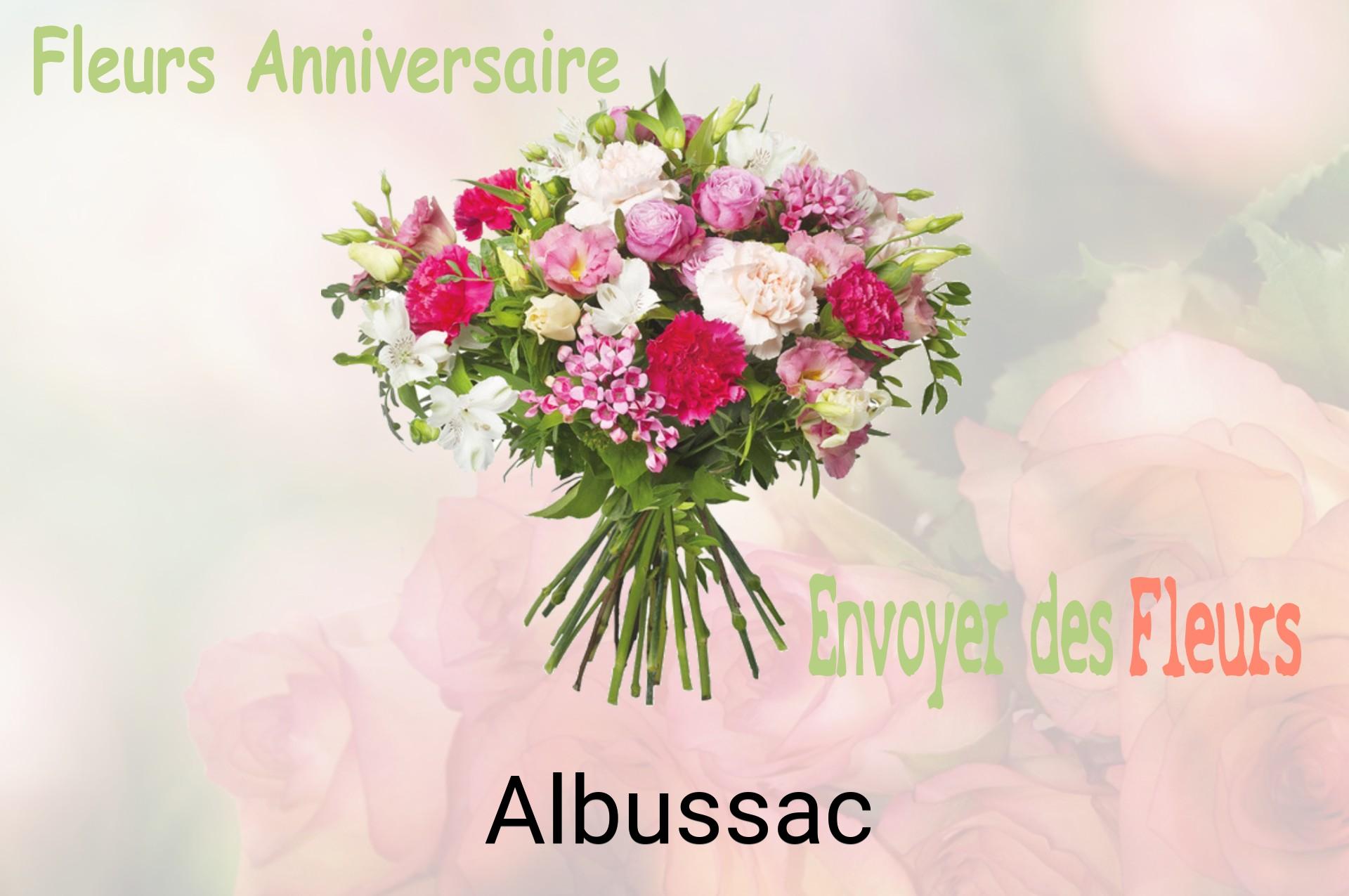 Bouquet de fleurs d’anniversaire livré à Albussac